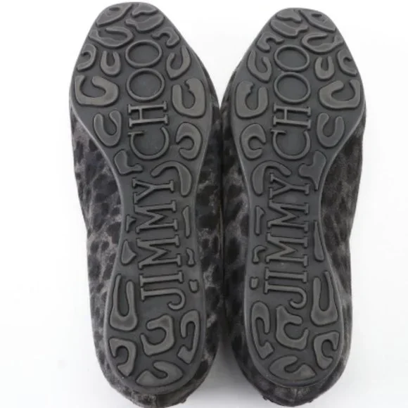 Jimmy Choo Venetian-Style Loafers in Printed Suede with Rubber Soles - Picture 2 of 7